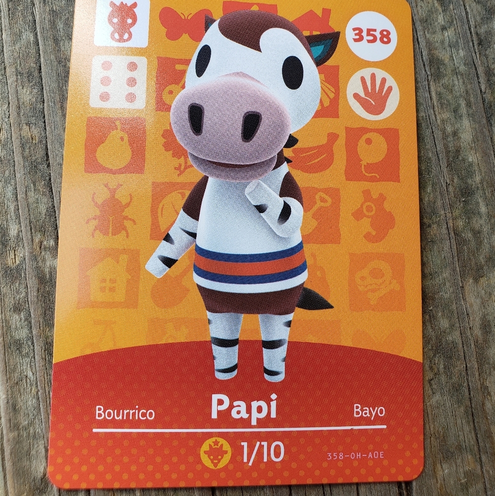 Papi Animal Crossing Amiibo Card #358